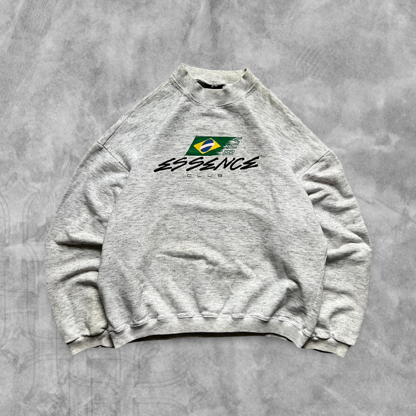Cloud Gray Essence Brazil Soccer Club Sweatshirt 1990s (M)