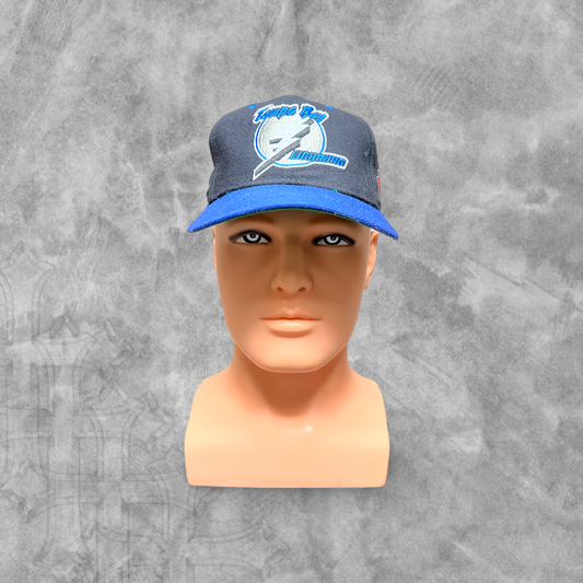 Black Tampa Bay Lighting Fitted Hat 1990s