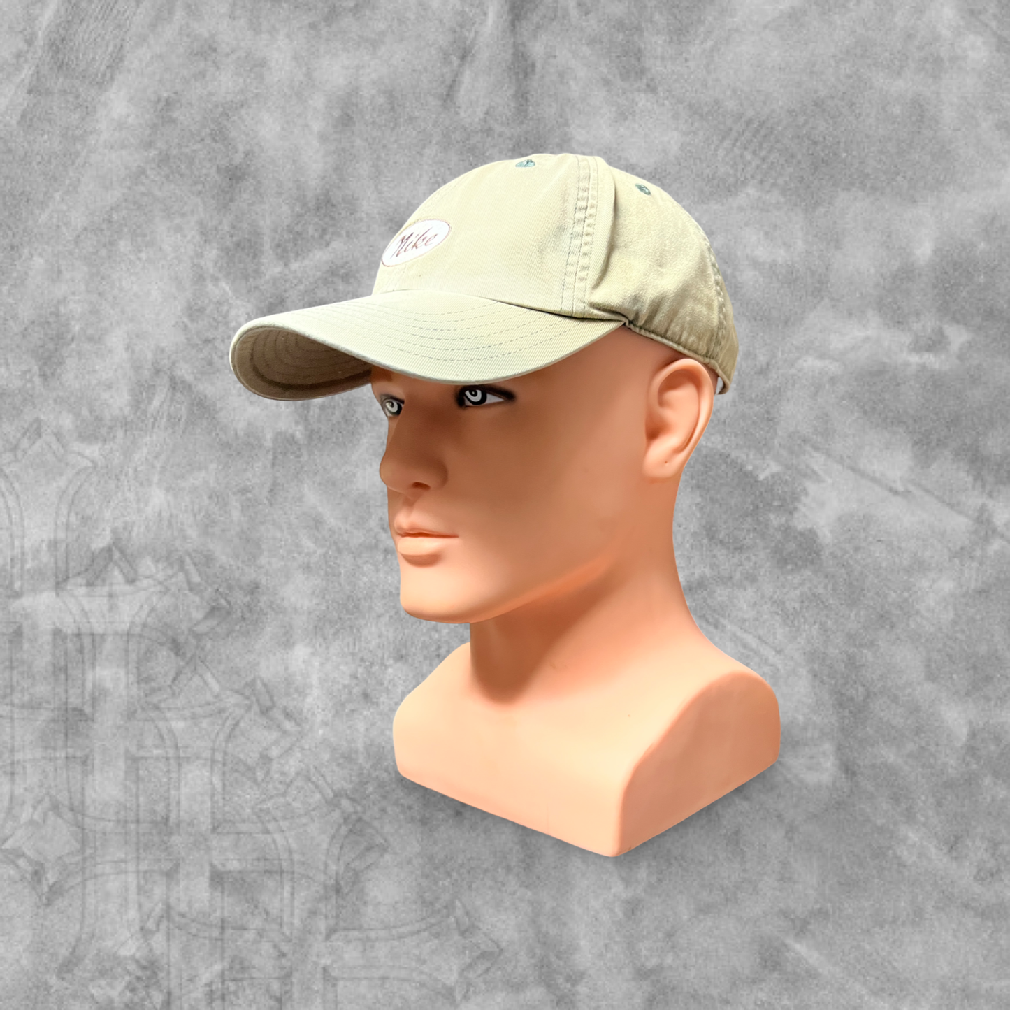 Tan Nike Center Swoosh Adjustable Hat 1990s