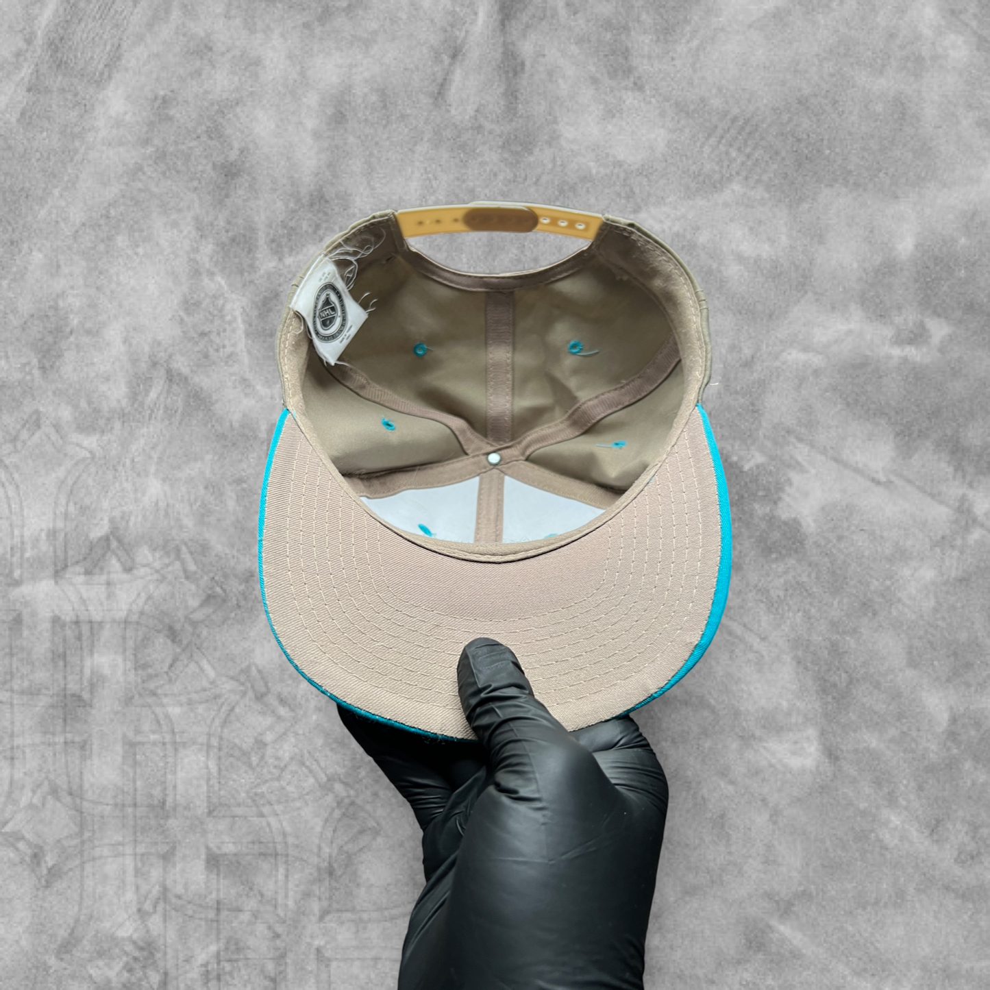 Tan San Jose Sharks Logo SnapBack 1990s
