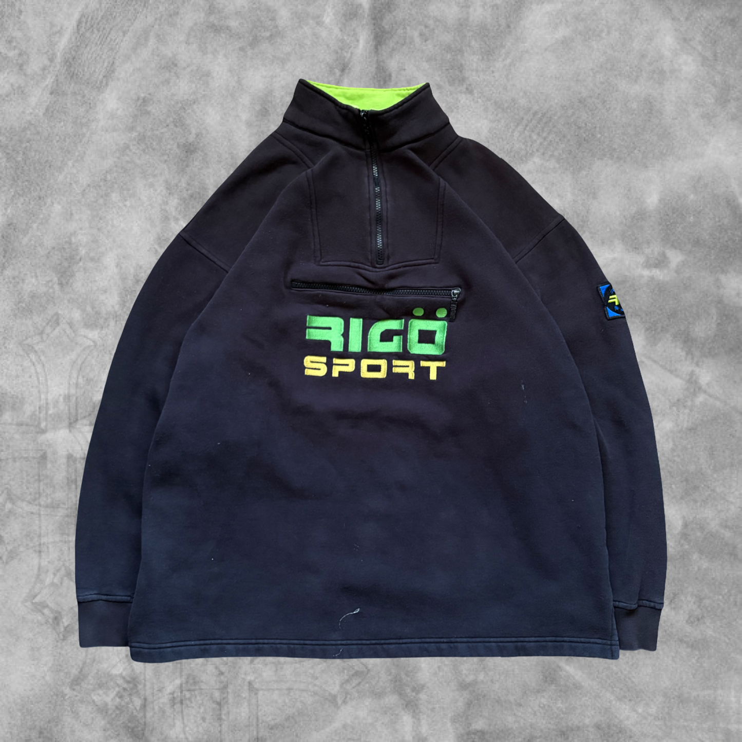 Black Rico Sport Quarter Zip 1990s (XL)