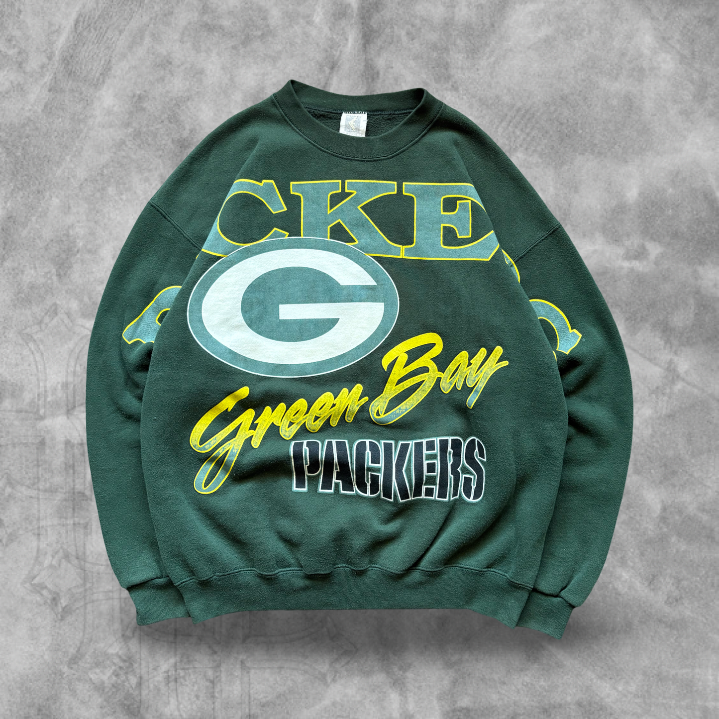 Green Bay Packers Spellout Sweatshirt 1990s (L)