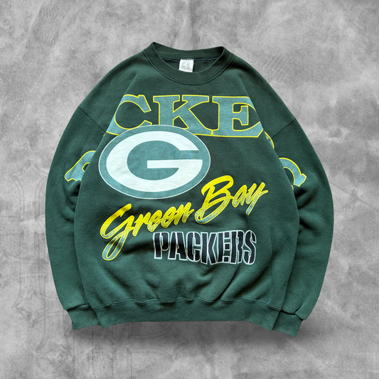 Green Bay Packers Spellout Sweatshirt 1990s (L)