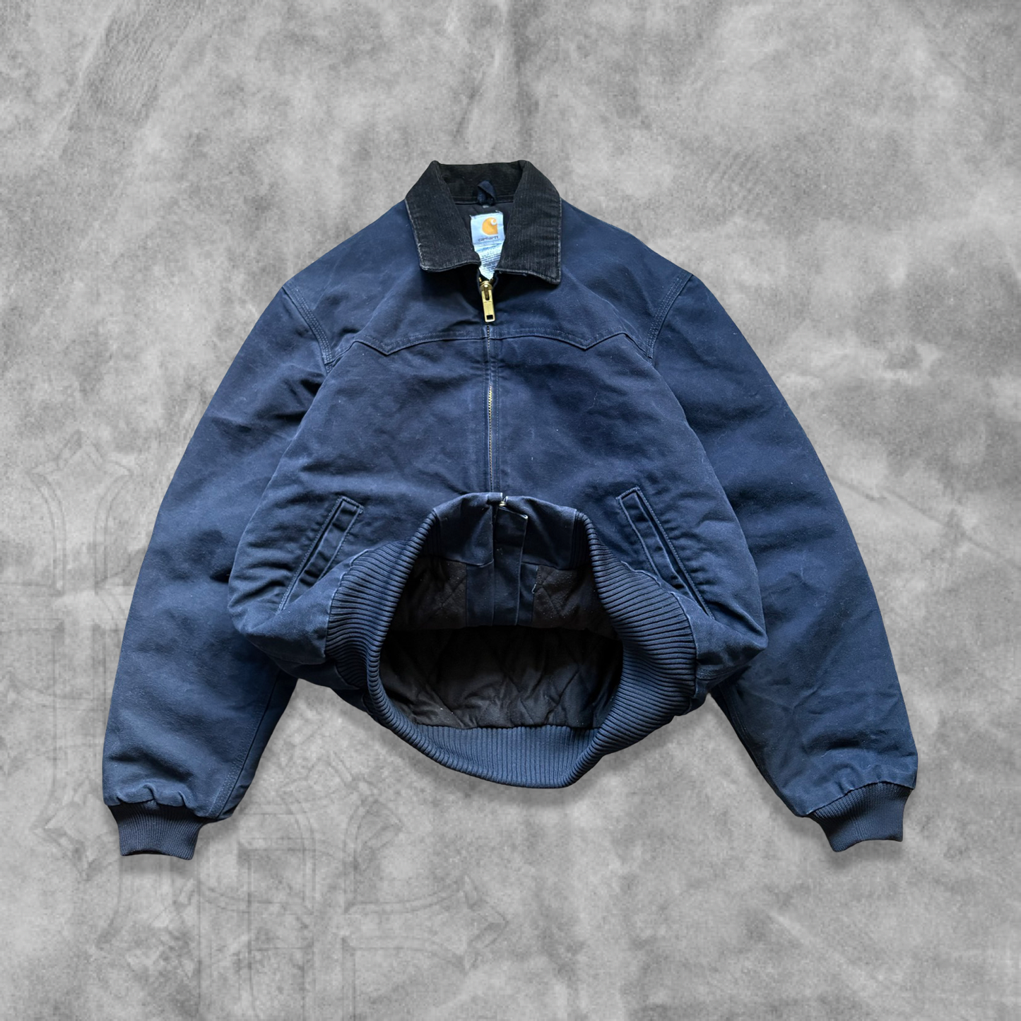 Navy Blue Carhartt Santa Fe Jacket 2000s (L)