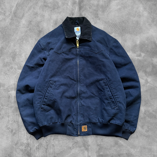 Navy Blue Carhartt Santa Fe Jacket 2000s (L)