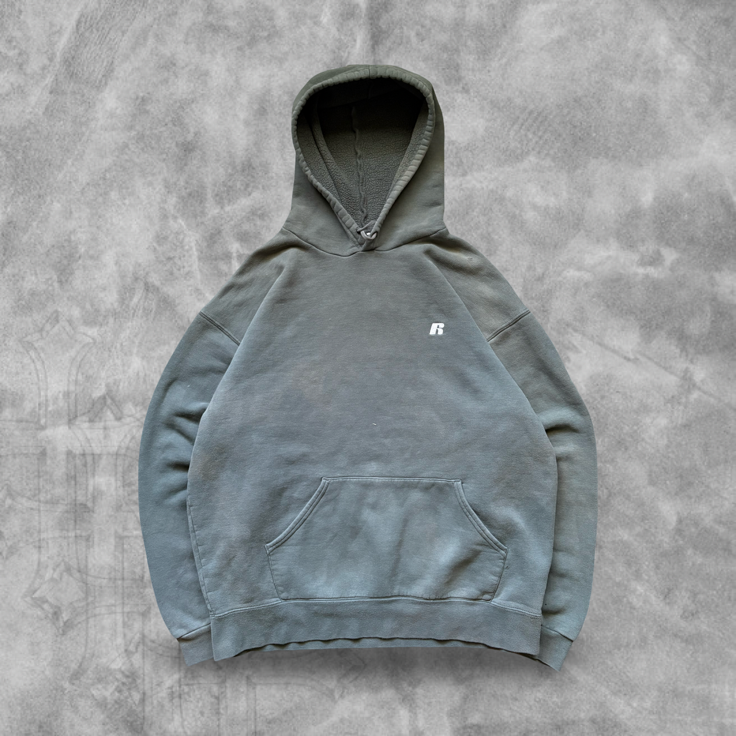 Pistachio Green Russell Hoodie 1990s (L)