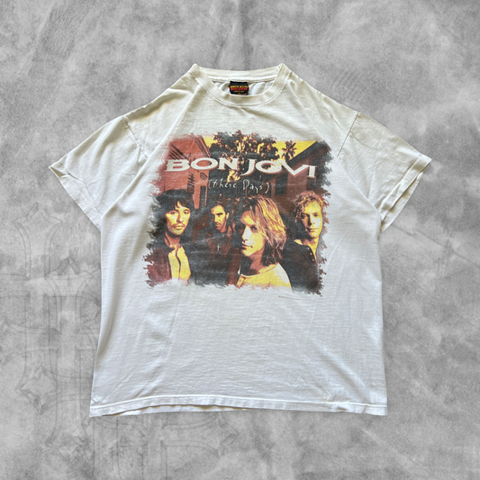White Bon Jovi These Days Tour Shirt 1990s (L)