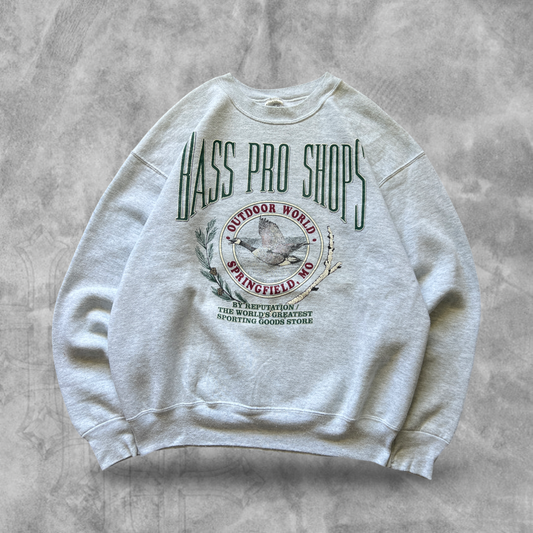 Grey Bass Pro Sweatshirt 1990s (L)