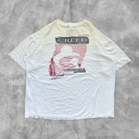 White Hard Rock Cafe Creed Shirt 2000s (L)