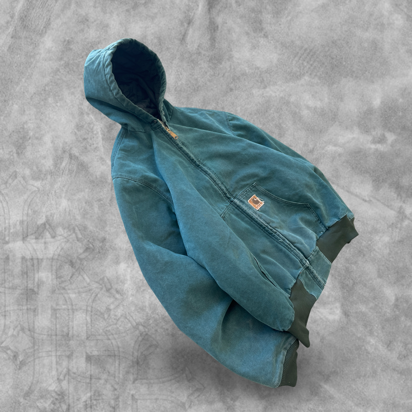 Hunter Green Carhartt Hooded Jacket 1990s (L)
