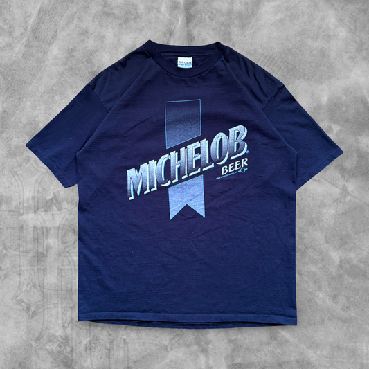 Navy Blue Michelob Beer Shirt 1990s (XL)