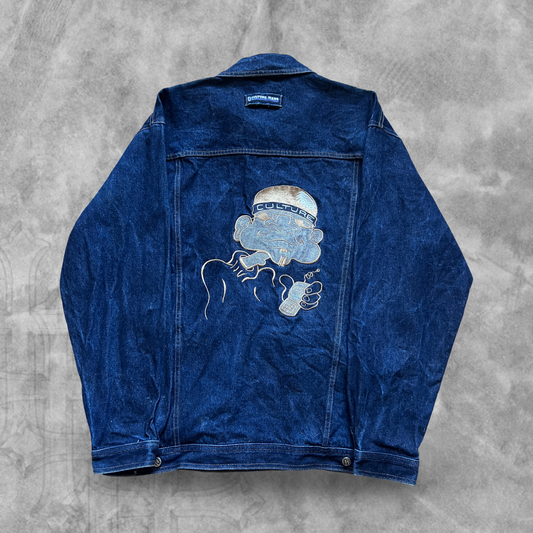 Denim Culture Jeans Embroidered Jacket 1990s (XL)
