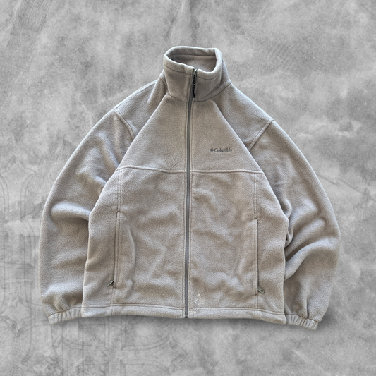 Cream Columbia Fleece Jacket 2000s (S)