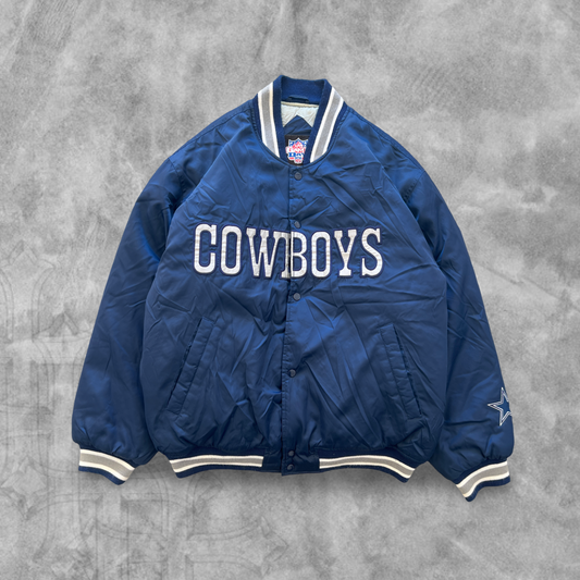 Navy Blue Dallas Cowboys Bomber Jacket 1990s (L)