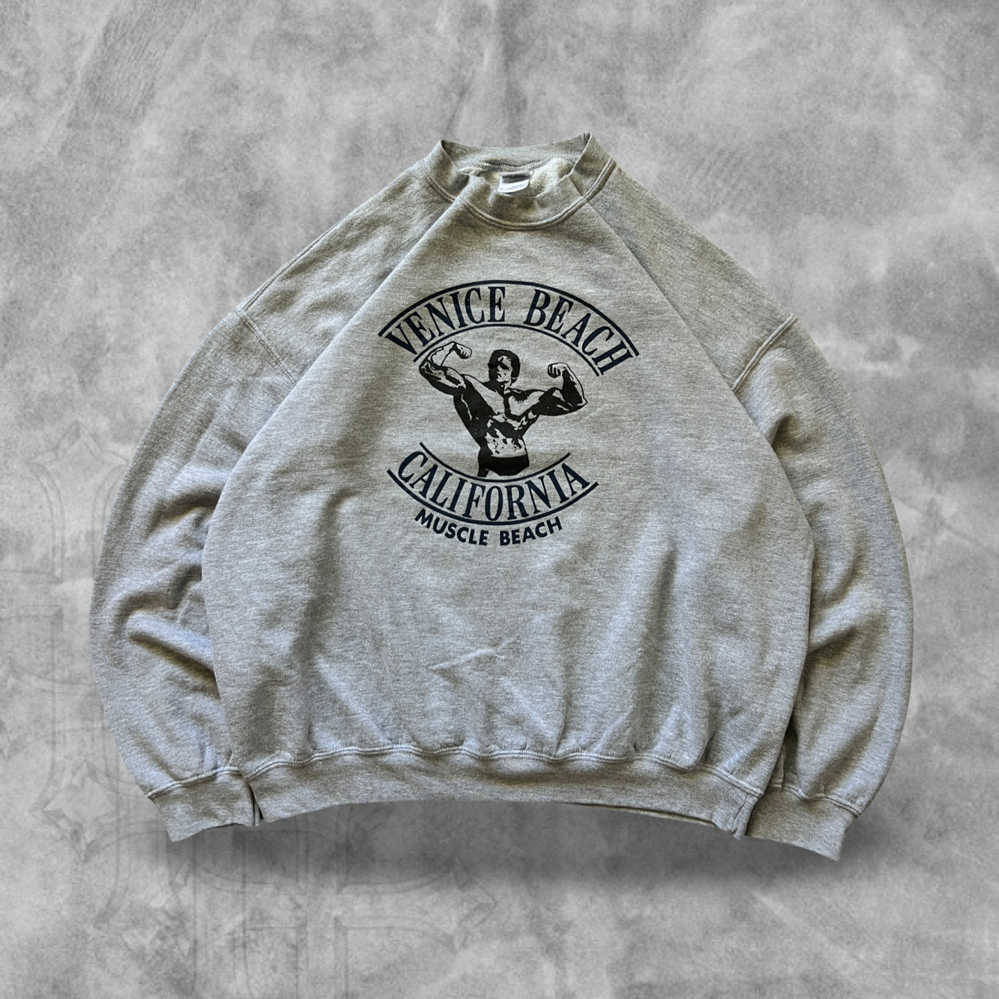 Grey Muscle Beach Sweatshirt 2000s (XL)