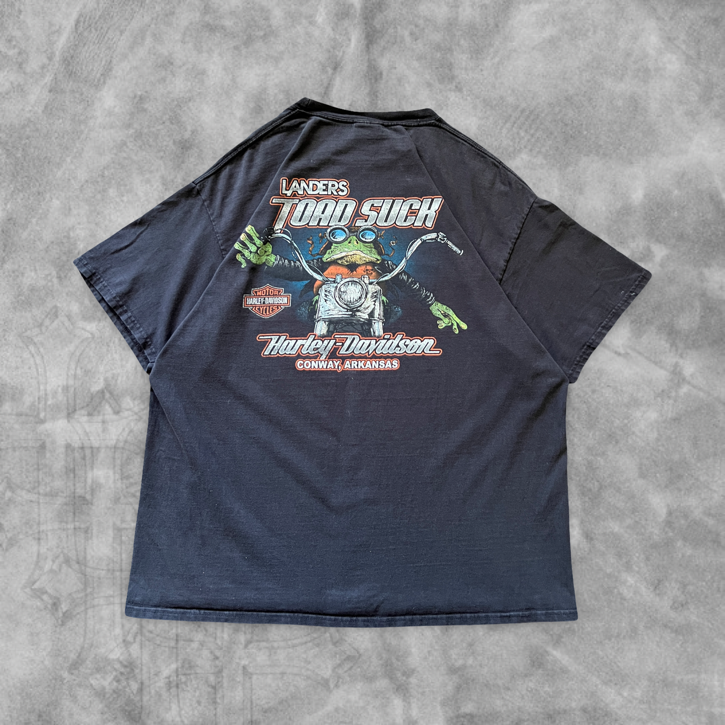 Faded Black Machine Joker Harley Davidson Shirt 2000s (XL)