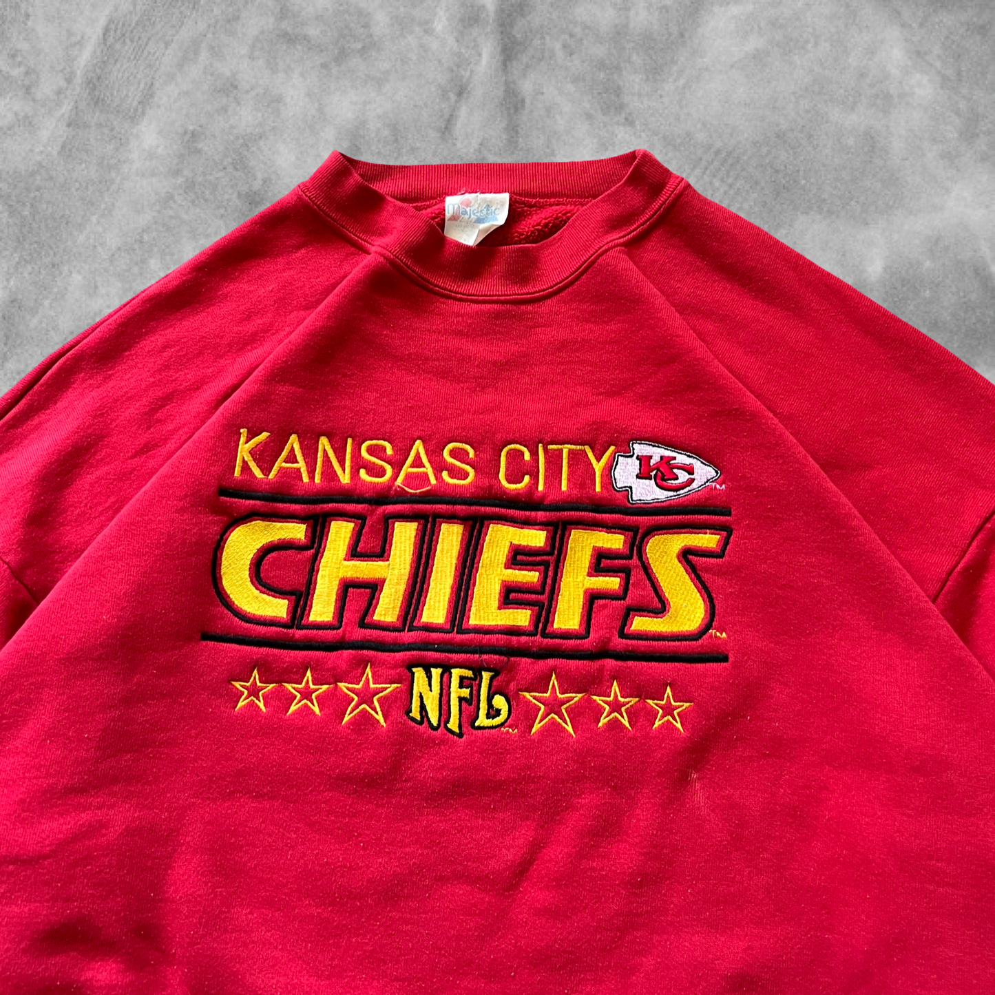 Red Kansas City Chiefs Sweatshirt 1990s (XL)