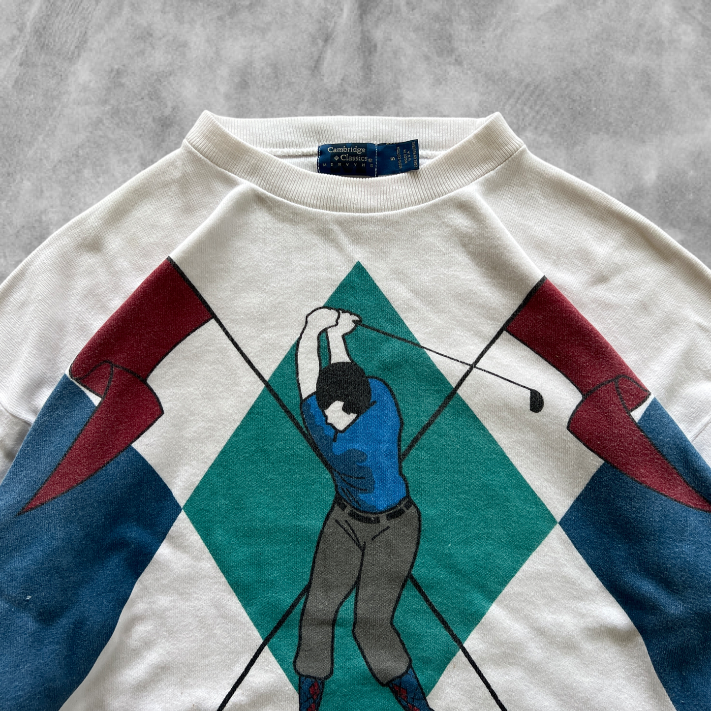 White Golfer Sweater 1990s (L)