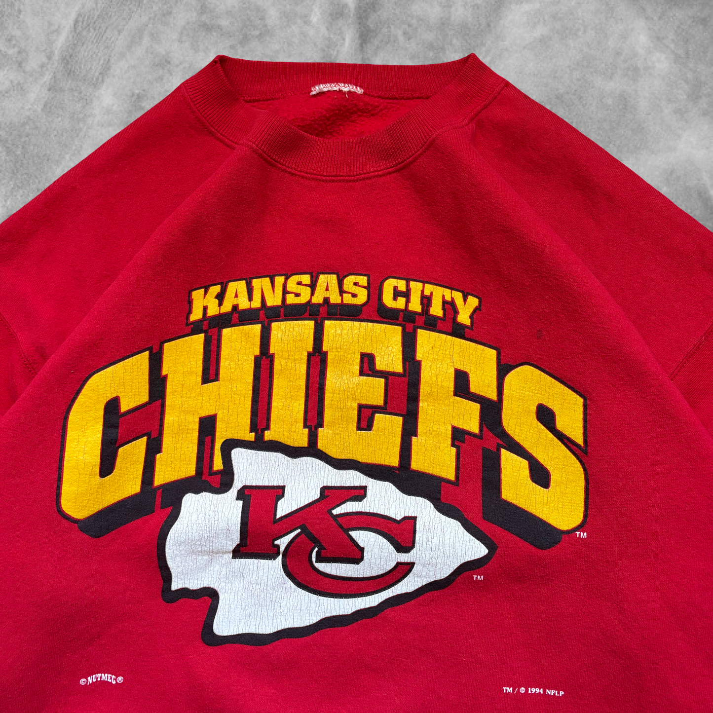 Red Kansas City Chiefs Sweatshirt 1990s (XL)