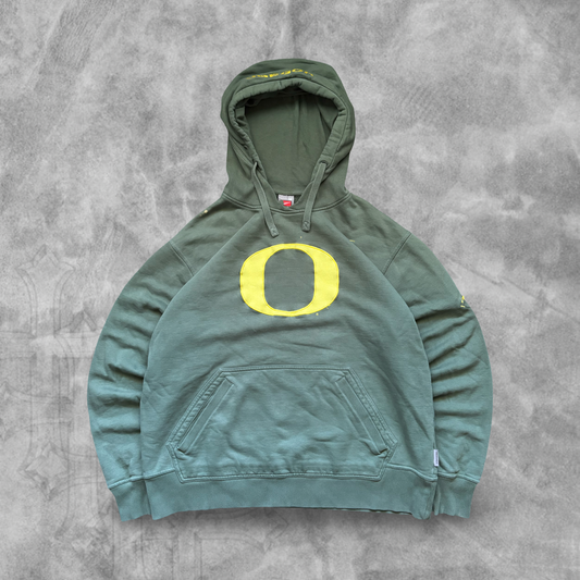 Green Oregon Nike Hoodie 2000s (L)