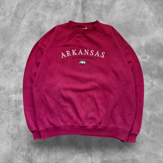 Red Arkansas Sweatshirt 1990s (XL)