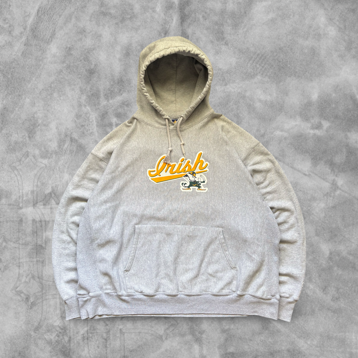 Grey Notre Dame Hoodie 1990s (XXL)