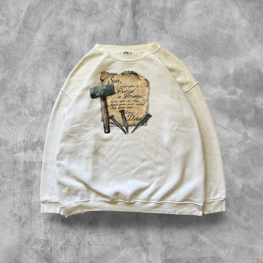 White Jesus Sweatshirt 1990s (XL)