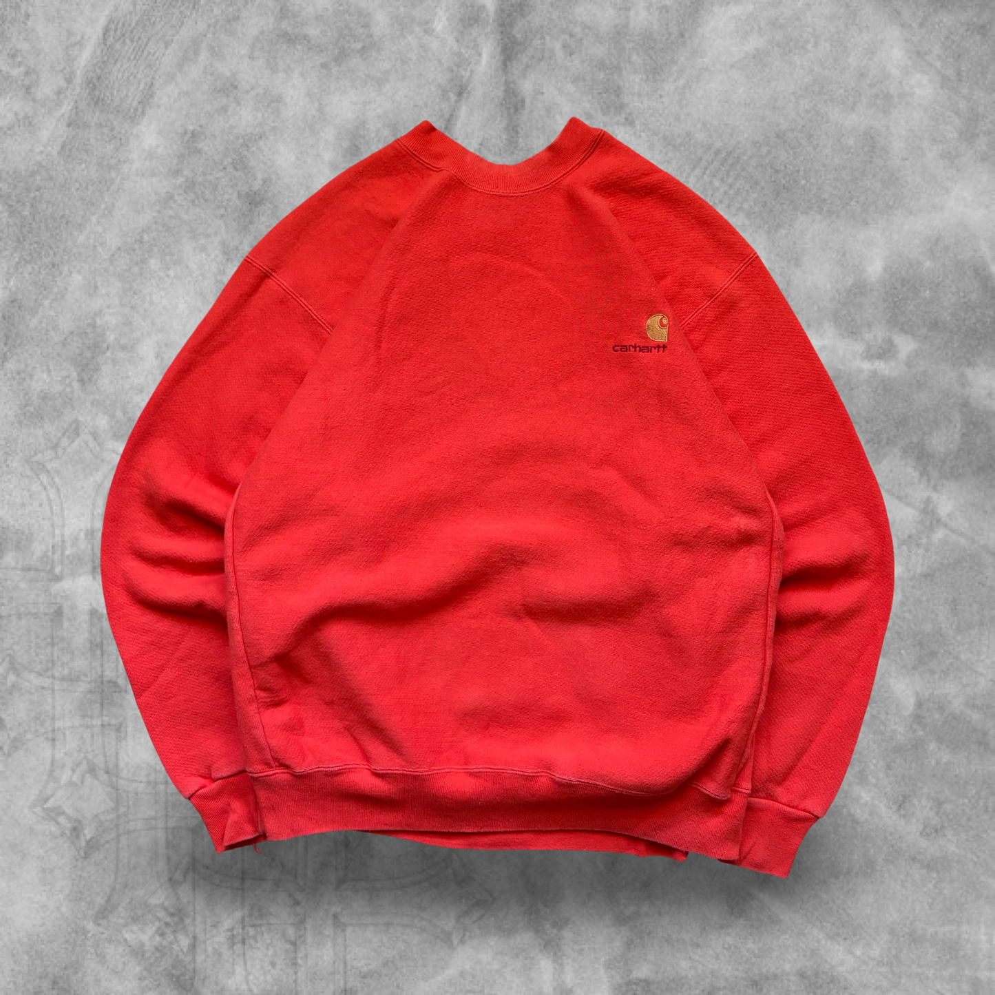 Burnt Orange Carhartt Sweatshirt 1990s (L)