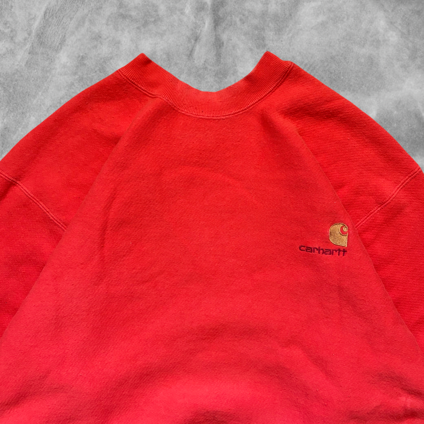 Burnt Orange Carhartt Sweatshirt 1990s (L)