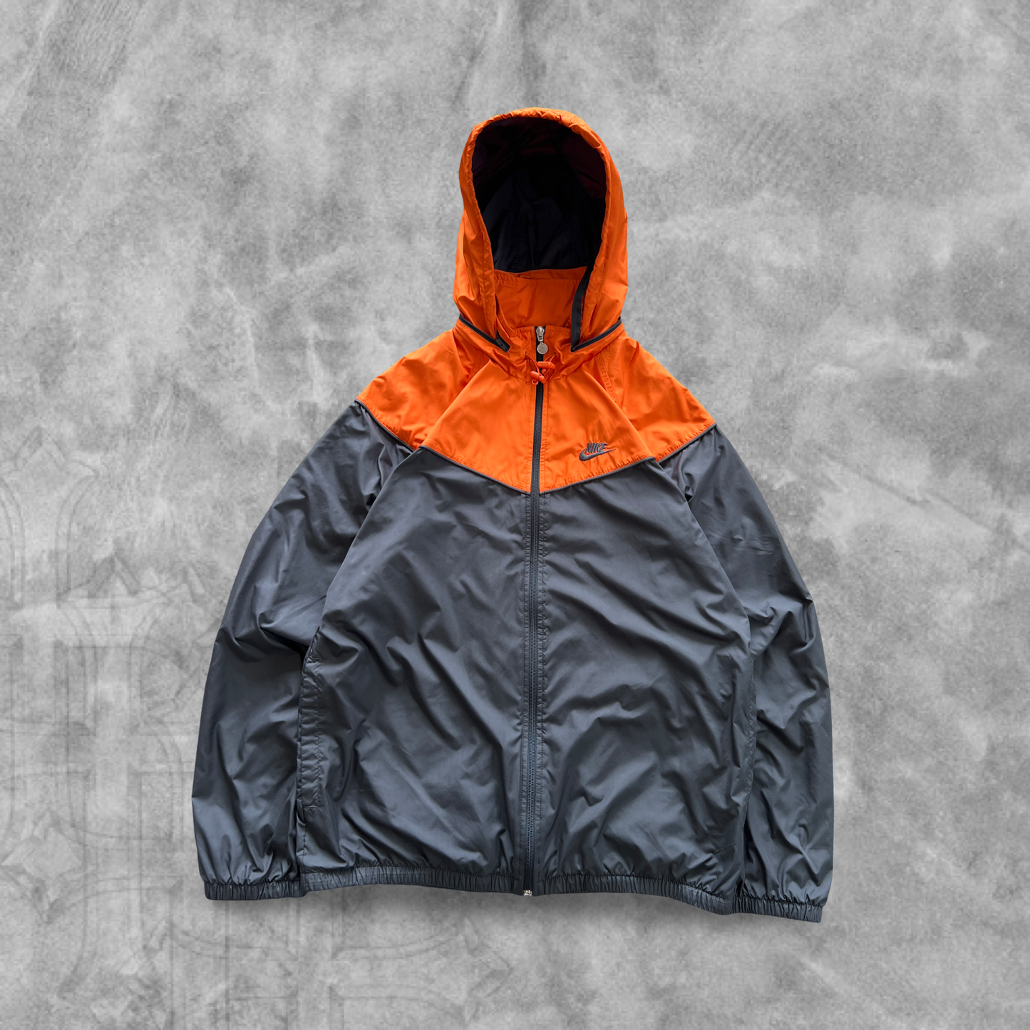 Anchor Gray Nike Hooded Jacket 2000s (L)