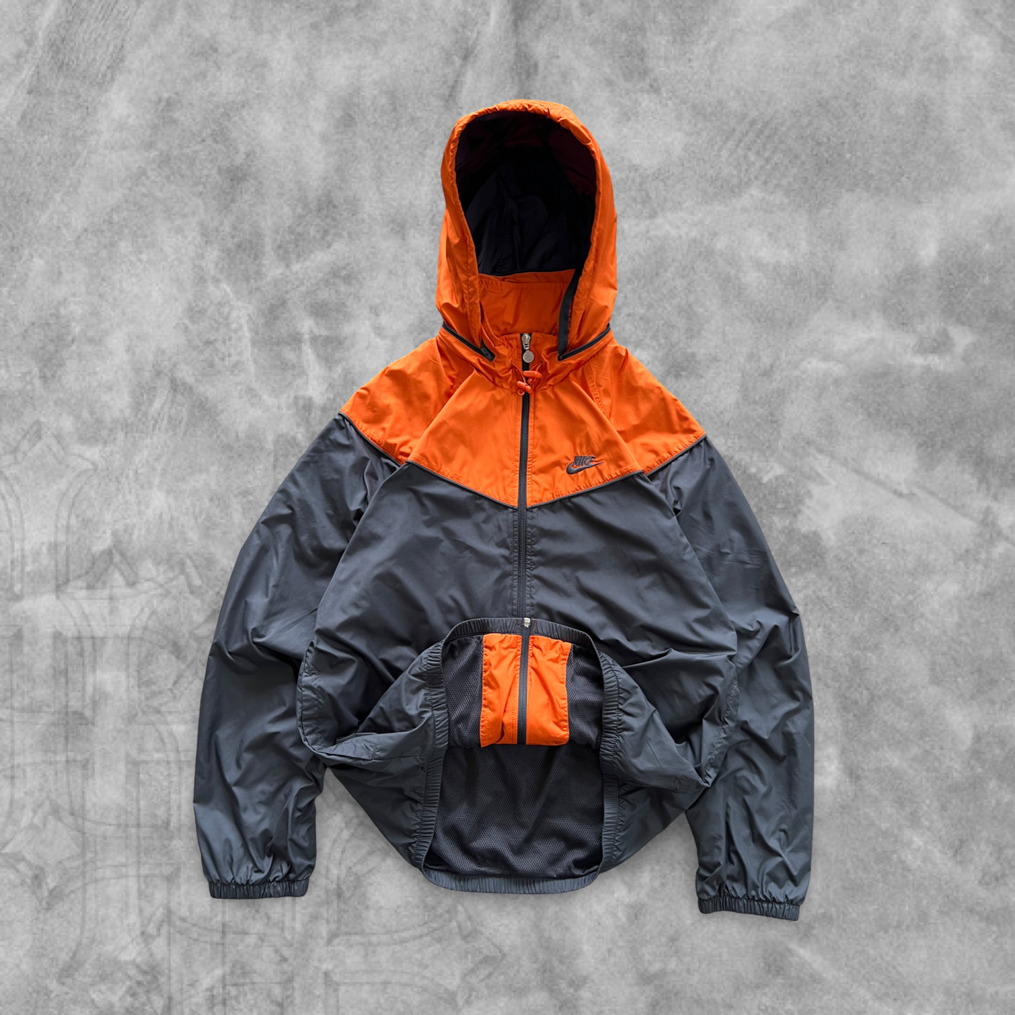 Anchor Gray Nike Hooded Jacket 2000s (L)