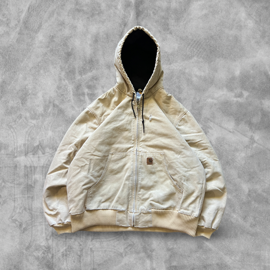 Sandstone Carhartt Hooded Jacket 2000s (XL)