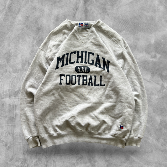 Light Gray Michigan Football Sweatshirt 1990s (XL)