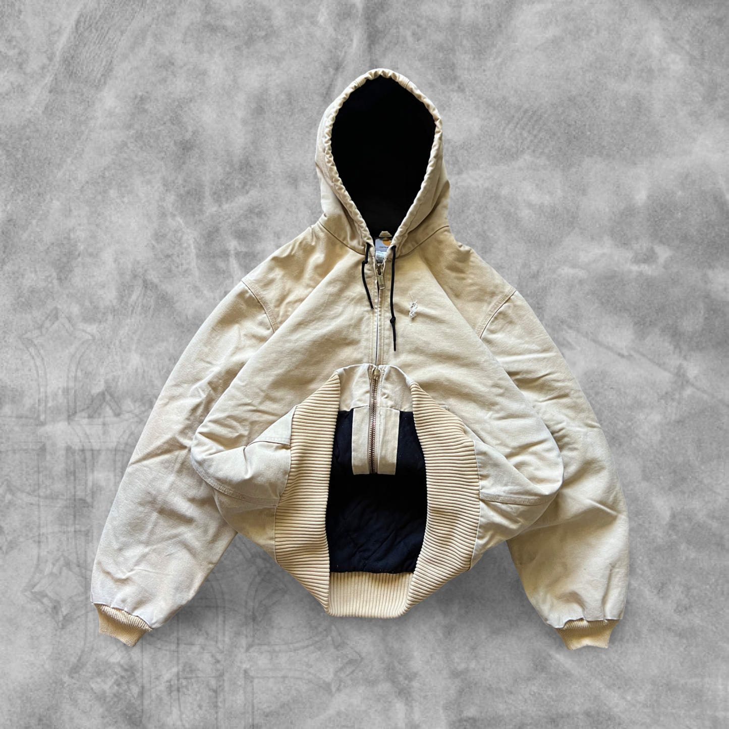 Sandstone Carhartt Hooded Jacket 2000s (XL)