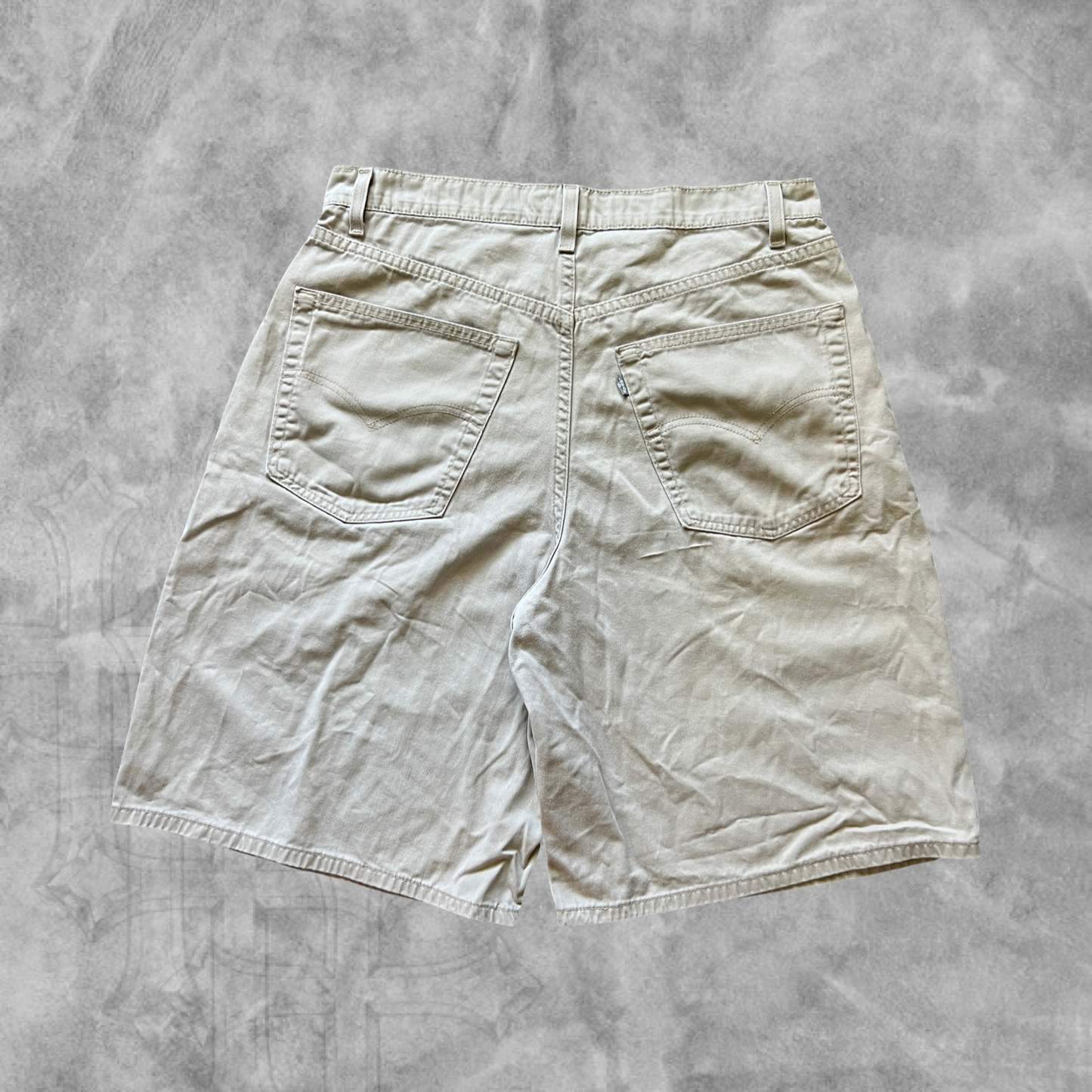 Tan Levi’s Silver Tab Shorts 1990s (33)