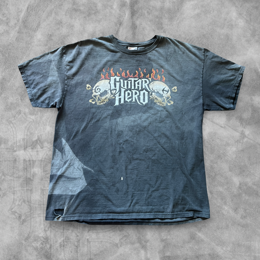 Smoked Black Guitar Hero Shirt 2000s (XL)