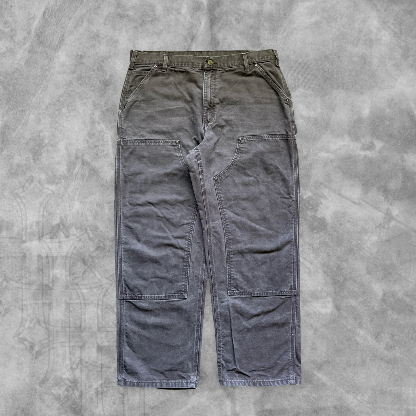 Mocha Brown Carhartt Double Knee Pants 1990s (38x30)
