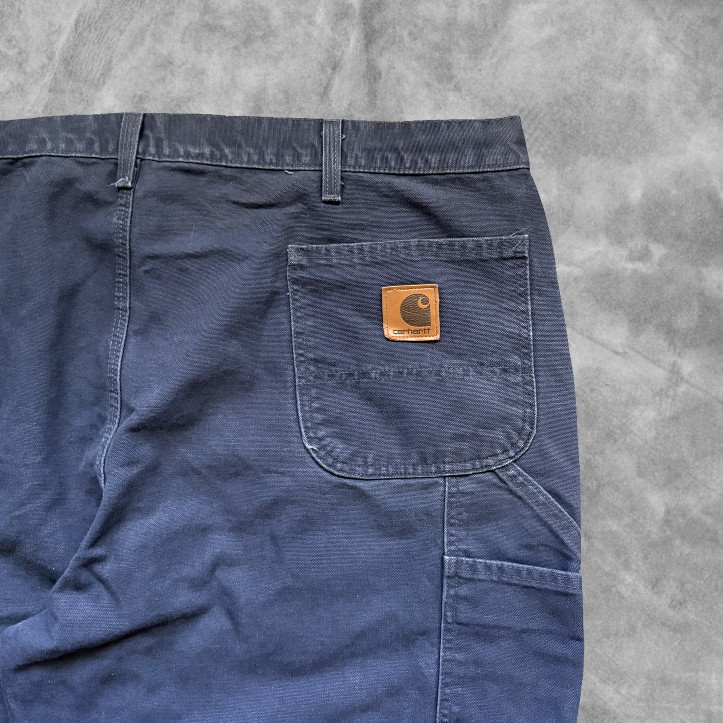 Navy Blue Carhartt Carpenter Pants 1990s (40x30)