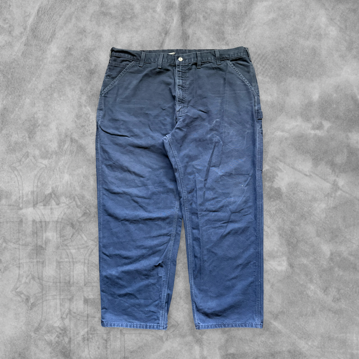 Navy Blue Carhartt Carpenter Pants 1990s (40x30)
