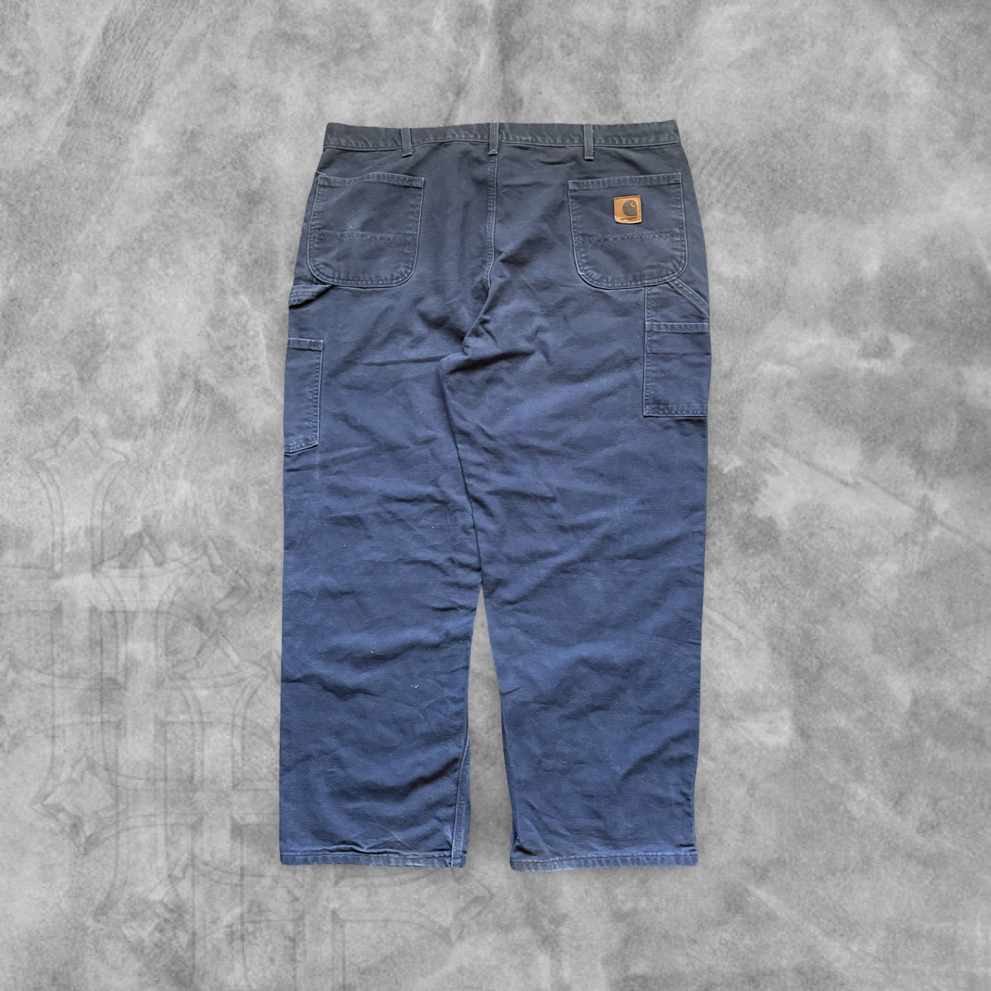 Navy Blue Carhartt Carpenter Pants 1990s (40x30)
