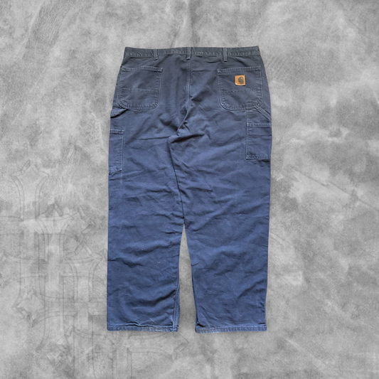 Navy Blue Carhartt Carpenter Pants 1990s (40x30)