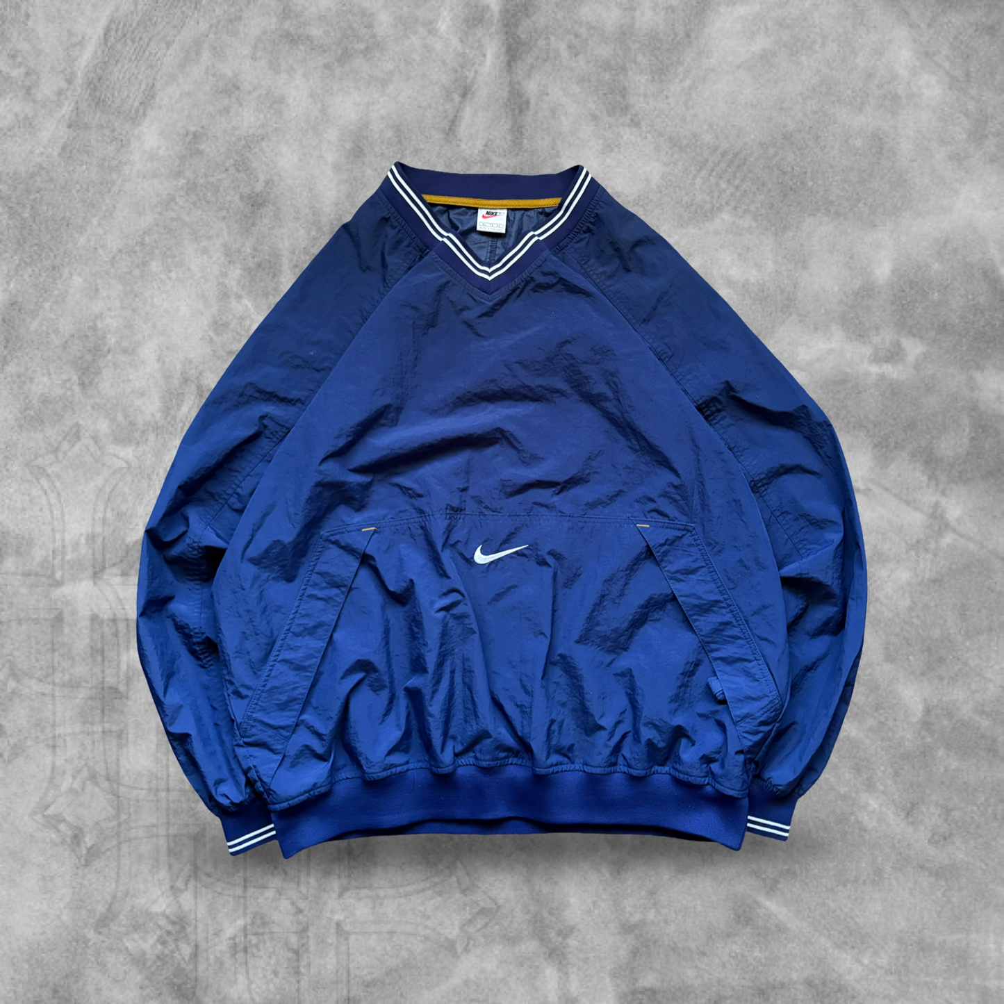 Navy Blue Nike Pullover 1990s (XL)