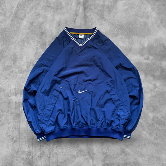 Navy Blue Nike Pullover 1990s (XL)