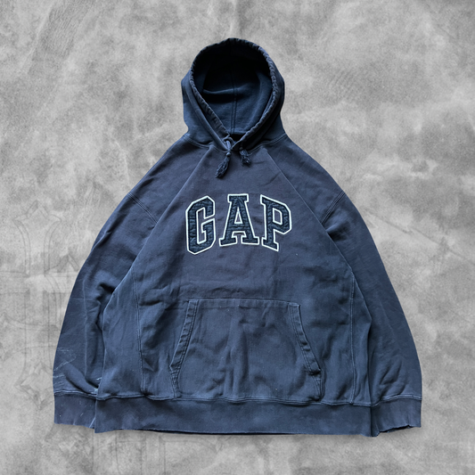 Navy Blue Gap Hoodie 2000s (XL)