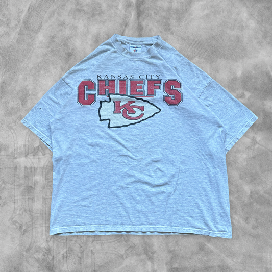 Grey Kansas City Chiefs Shirt 1990s (XL)