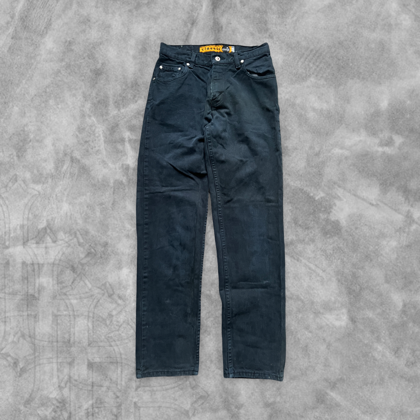 Black Denim Levi Silver Tab Jeans 1990s (30x31)