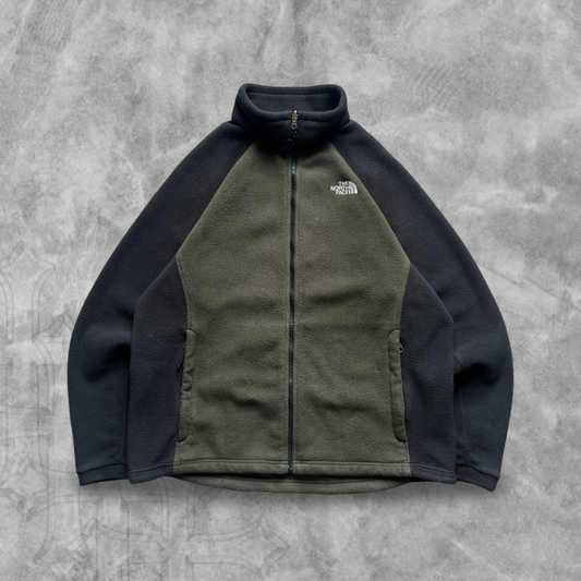 Olive Green The North Face Fleece Jacket 2000s (XL)