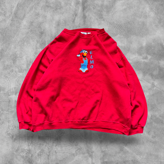 Red Sesame Street Elmo Sweatshirt 1990s (L)