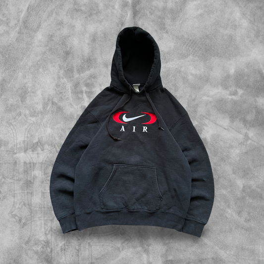 Black Nike Air Bootleg Hoodie 1990s (L)