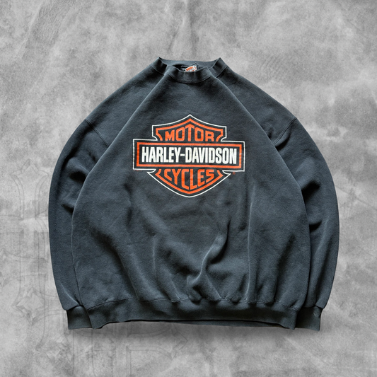 Black Harley Davison Sweatshirt 1990s (XXL)